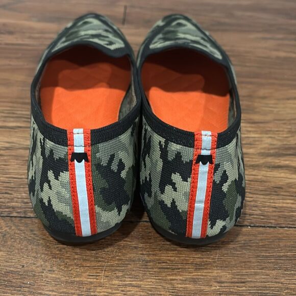 Birdies Blackbird Flat Loafer Shoe Camo Green Point Knit Size 9 - Picture 3 of 7
